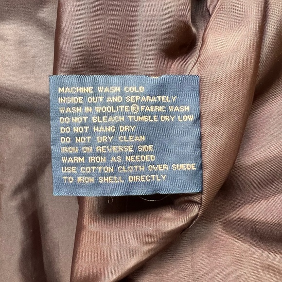 Brown Suede leather ladies jacket, pristine and vintage, ladies M - Picture 6 of 7